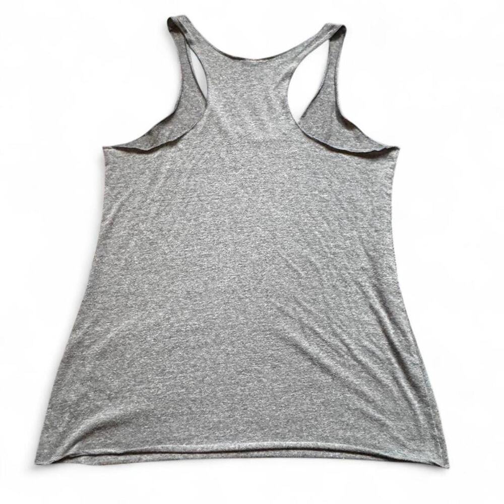 Adventure Time VTG 2010s Jake the Dog Quote Heather Grey Gym Tank Top — LARGE - Picture 3 of 4